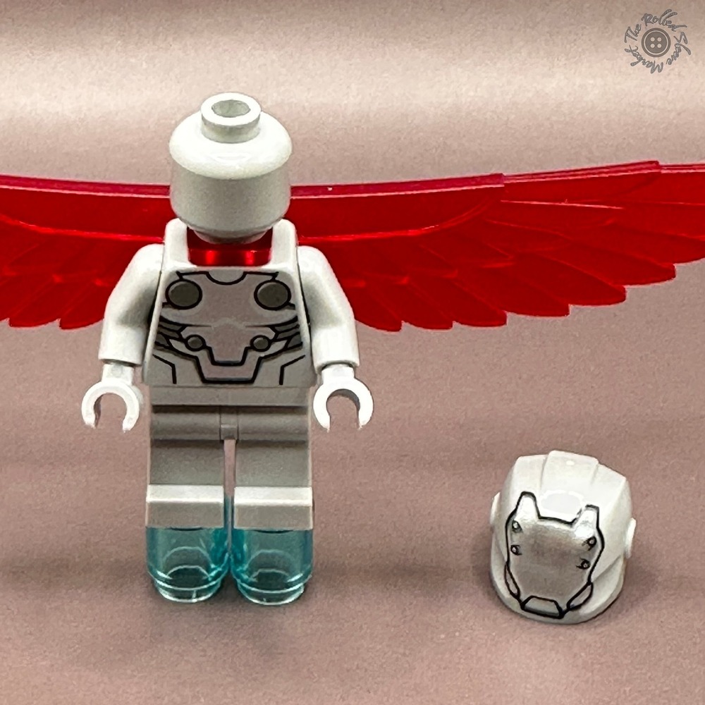 LEGO Minifigure Super-Adaptoid SH0366 76076 Marvel Captain America w/ Wings - Picture 5 of 9